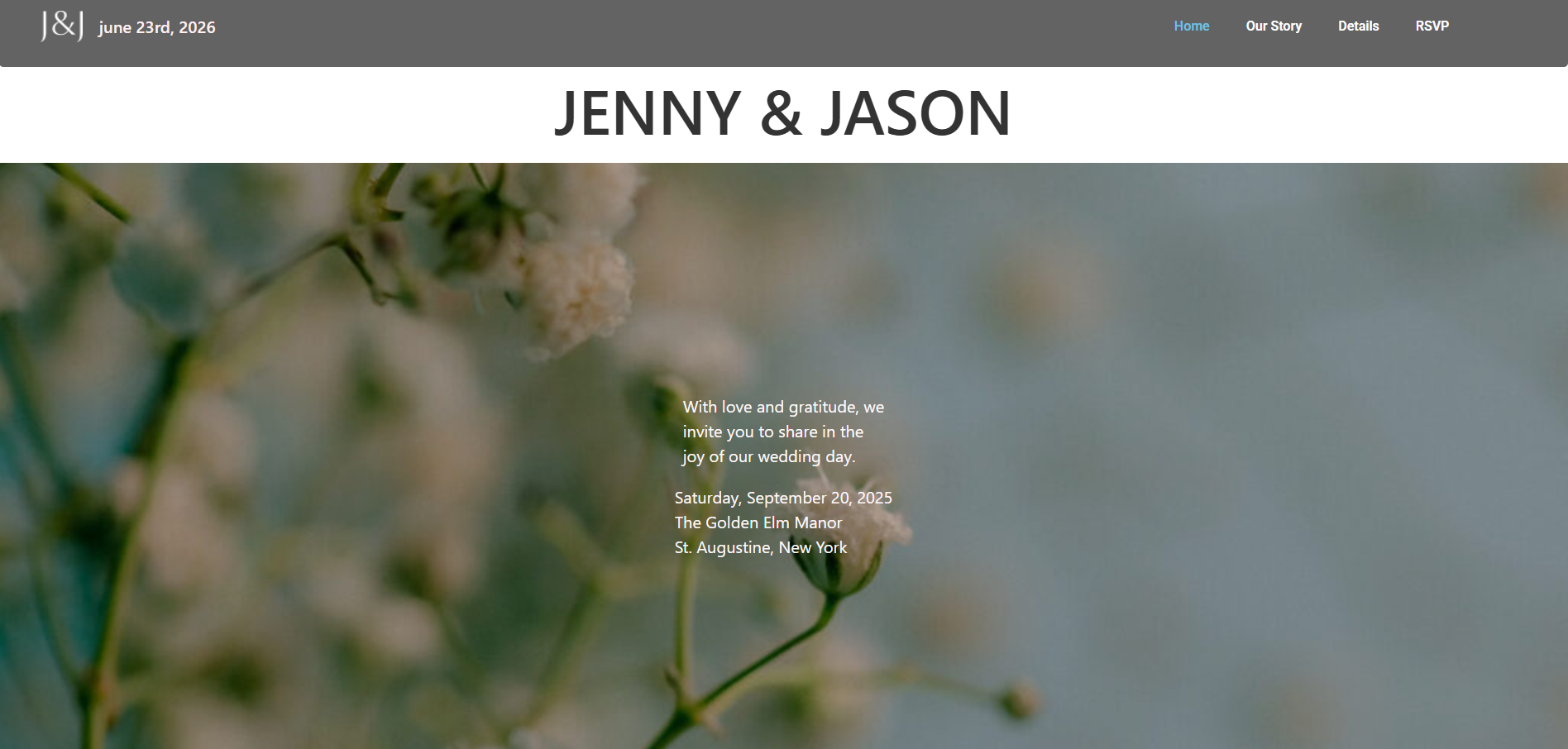 Wedding Community WordPress website preview